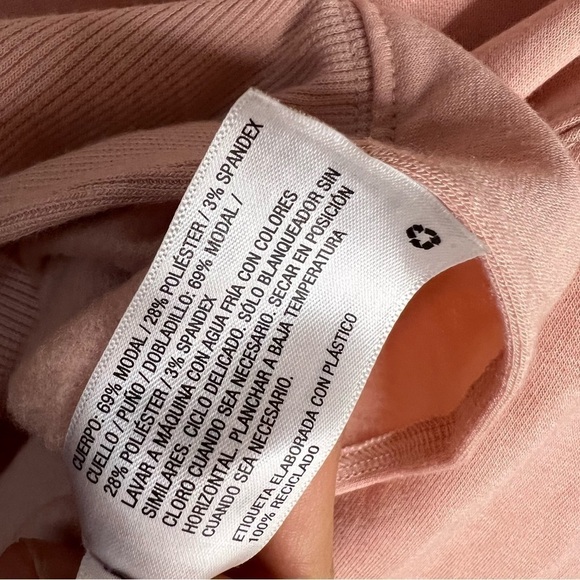 Joy Lab Peach High Low Modal Blend Crewneck Size Medium - Picture 8 of 8